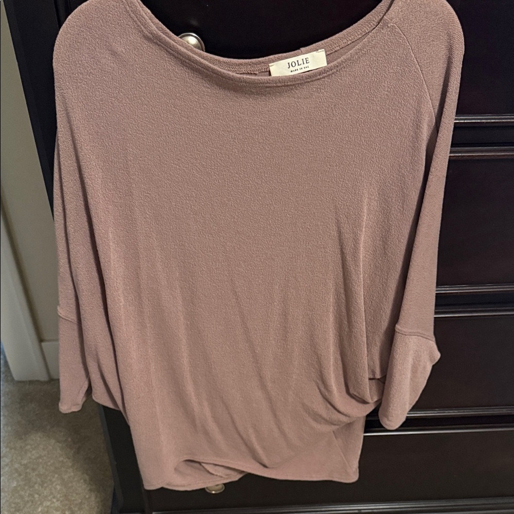 Jolie Dusty Mauve Dolman Sleeve Top